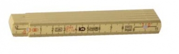 Gliedermaßstab aus Kunststoff - Longlife 1 m (CE)