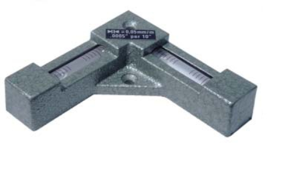 Kreuz-Wasserwaage aus Metall 0,40 mm/m