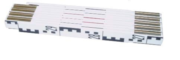 Nivelliergliedermaßstab - kurze Glieder 2m (37,7 cm)