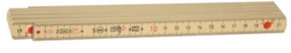 Gliedermaßstab aus Kunststoff - Longlife 2 m (CE)