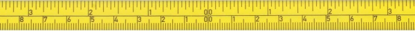 Skalenbandmaß Nullpunkt in Mitte, polyamid mm/inch-Teilung 5m/200inch