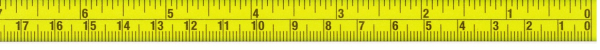Skalenbandmaß mm+inch rechts-links 5m-200inch