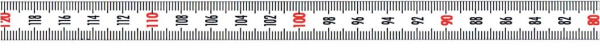 Skalenbandmaß, 13 mm breit, 1:2 Maßstab, von unten nach oben, ohne Selbstklebefolie, 3 Meter