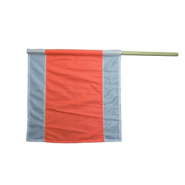 Warnflagge, 75x75 cm, weiß/orange/weiß (20 Stück)
